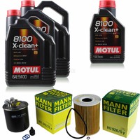 Mann Inspektionspaket 11L Motul 8100 X-Clean+ 5W-30 FüR Mercedes-Benz S-Klasse