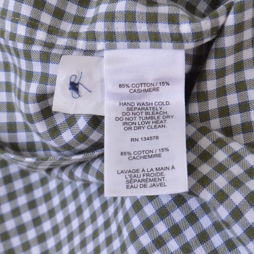 Vineyard Vines Hemd Small grün weiß blau kariert Kaschmir Baumwolle - Bild 8 von 8