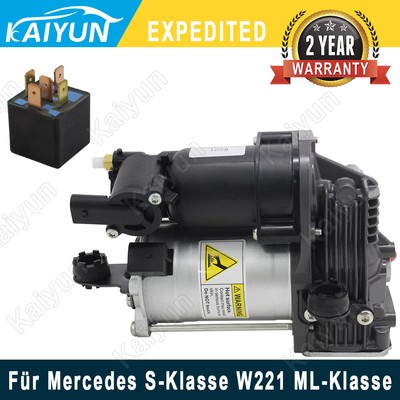 1643201204 Air Suspension Compressor Pump For Mercedes S-Class W221ML w/ Relay