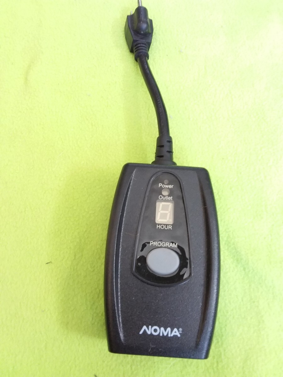 Outdoor Proof Noma Electric Wall Outlet Timer 49885 052-8815-0 | eBay