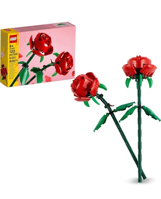 LEGO Botanicals Rosen - Kunstblumen Bauset - Schreibtisch Deko oder Flora