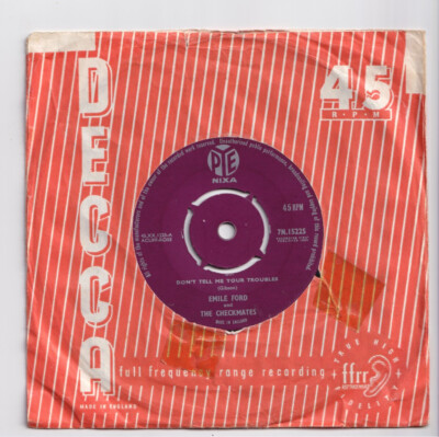 (nV566) Emile Ford & The Checkmates, Don't Tell Me Your Troubles 1959 - 7'' vinyl