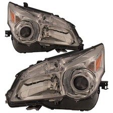 Driver Passenger Halogen Headlight Set Fits 10-14 Lexus GX460; CAPA Certified