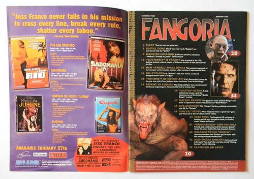 FANGORIA : ISSUE 229 : HORROR : LOTR/DARK WATER/BUTTERFLY EFFECT : 2004 : VG - Picture 3 of 6