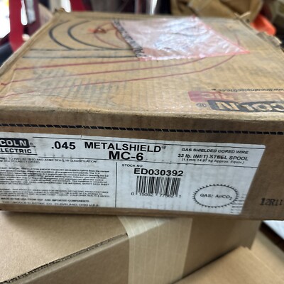 Lincoln Electric MC-6 Metalshield Dual Shield Wire, .045 33# Spool E70C ...