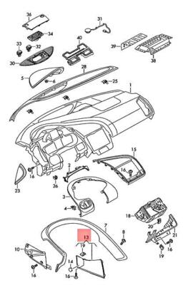 NEW AUDI R8 422 423 427 429 COVER BLACK 424858208C25D ORIGINAL NO DUTY TO  