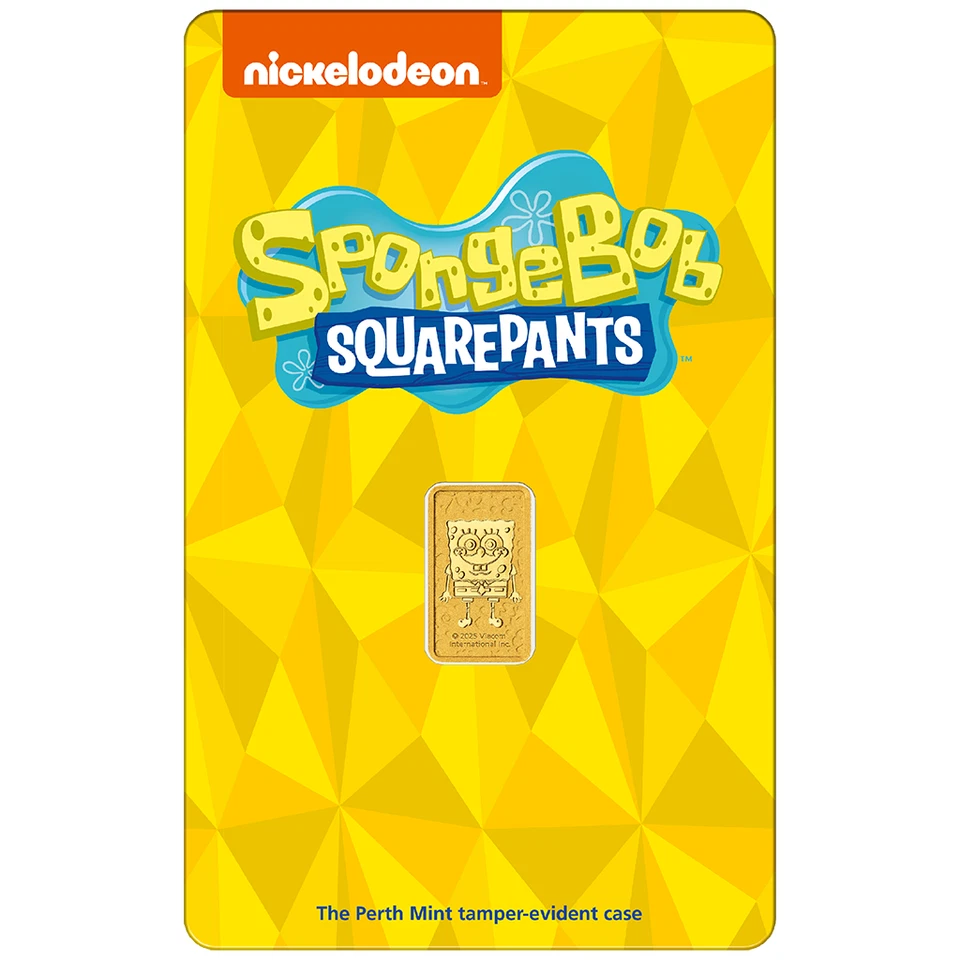 1 Gramm Goldbarren SpongeBob Schwammkopf™ 2025 - 999,9 Gold - in Blisterkarte - Bild 2 von 4