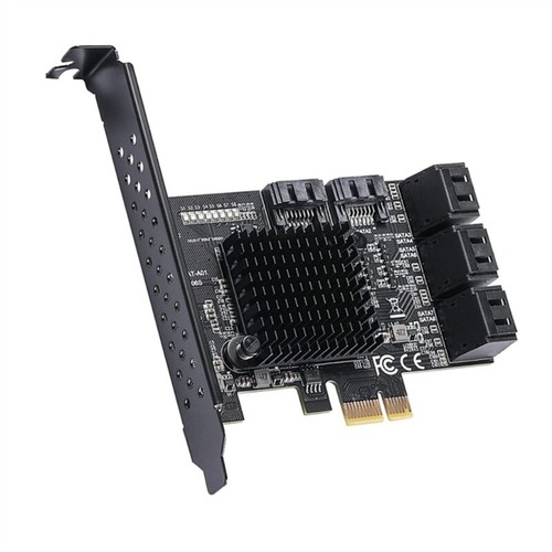 PCIE to 8Port SATA3.0 Controller Expansion Board Stable Operation Easy to Use - Afbeelding 4 van 8