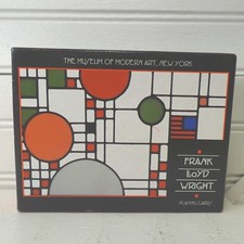 Frank Lloyd Wright Playing Cards Complete Set Art Deco 1996 Stained Glass Theme