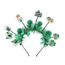 Led St Patricks Day Headband Green Beer Headpieces Sparkle Irish Headbands