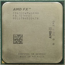 AMD FX-6100 Socket AM3 CPU Processor 6C 3.3 GHz FD6100WMW6KGU