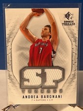 Andrea Bargnani 2008 2009 Upperdeck Sp Rookie Threads Game Used Jersey