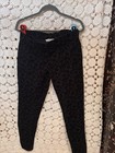 Alice & Trixie Women's Black Floral Stretch Flat Front Pants Regular.  Fit M — photo 1