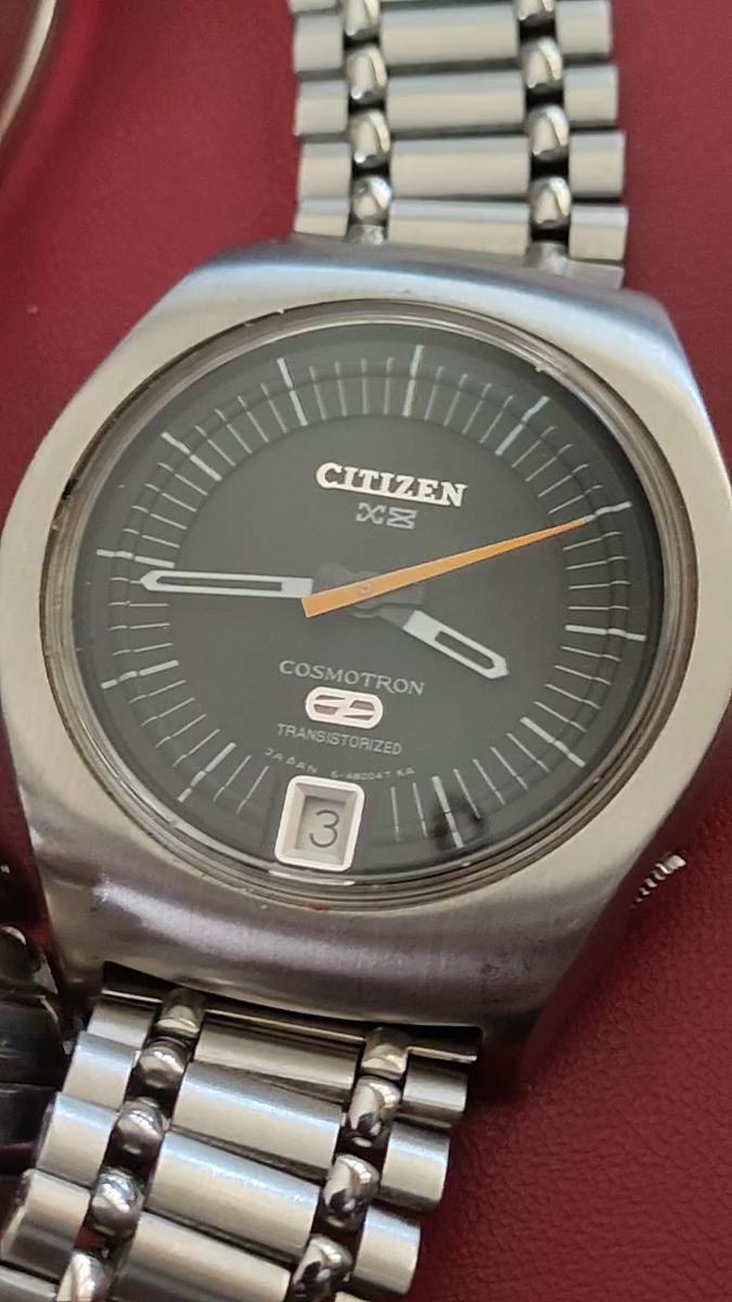 Rare NOS CITIZEN COSMOTRON X8 4-480040 Quartz Mens Watch _4155 | eBay