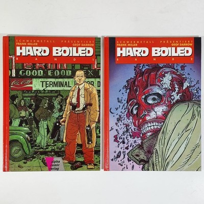 1991 Alpha Comic Verlag HARDBOILED HC Full Set dt. Miller Darrow SciFi Cyberpunk