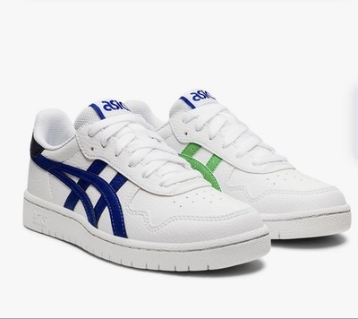 Asics Japan S White Sneakers with Blue and Green Accents Unisex SZ EUR39.5/...