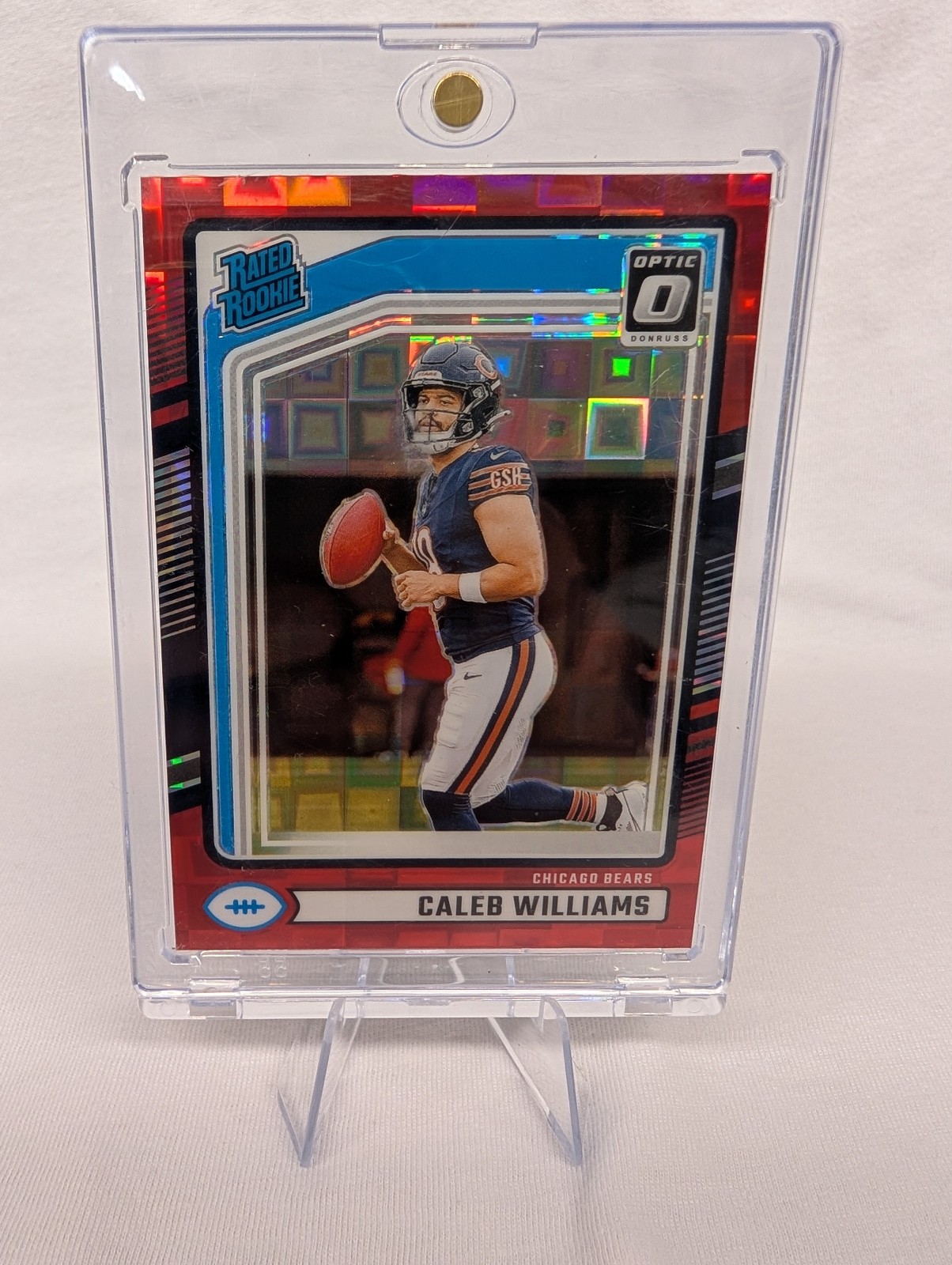 2024 Donruss Optic Preview - Red Pandora Pandora Prizm Caleb Williams #327 RC