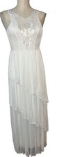 Carolina Collection Made in USA Women’s Maxi Lace Bodice Dress size S Boho Fairy