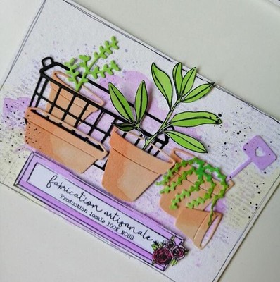 Topfpflanze Metall Stencil Cutting Dies Scrapbooking Stanzschablone Karte Handwe