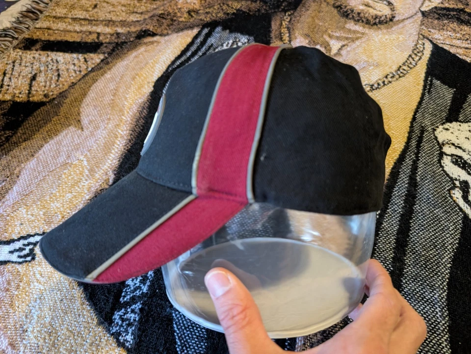 Gorra con correa trasera Jaguar Motors negra granate coche automóvil carreras de lujo para hombre Foto 4 de 4