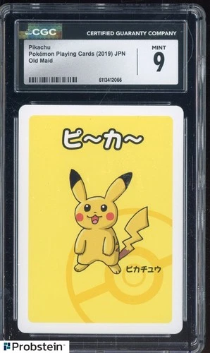 2019 Pokemon Playing Cards Japanese Old Maid Pikachu CGC 9 MINT