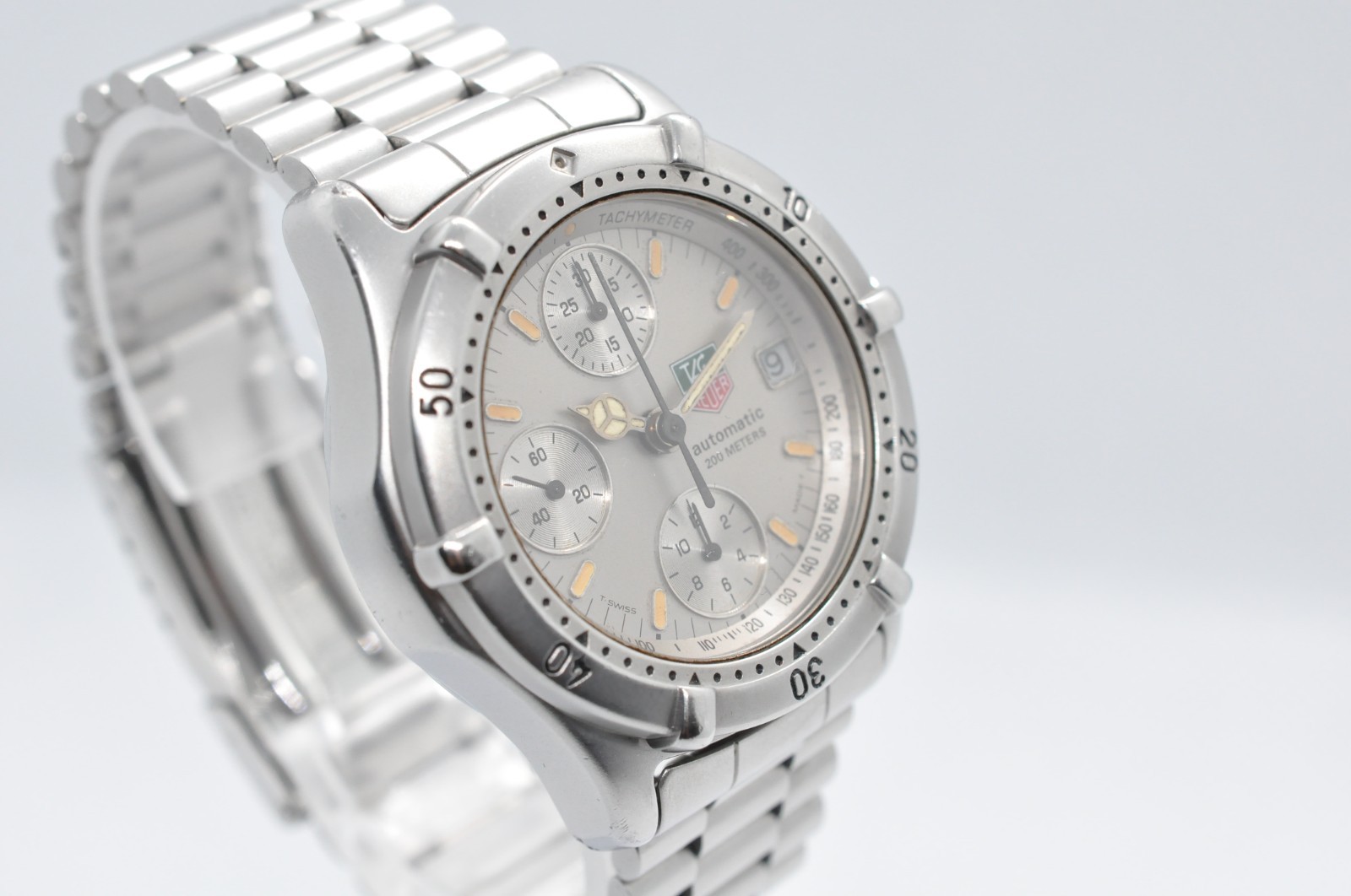 Rare Tag Heuer 760.306 200m 38mm 2000 Series Automatic Stainless Chronograph image 5