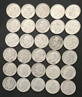Lot Of 30, 90% Silver Roosevelt Dimes, Various Years 1964 And Prior,