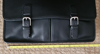 COACH Trader Brief 5328 BLACK Cowhide Leather Business Bag | eBay