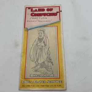 1932 China Travel Service Brochure Land Of Confucius