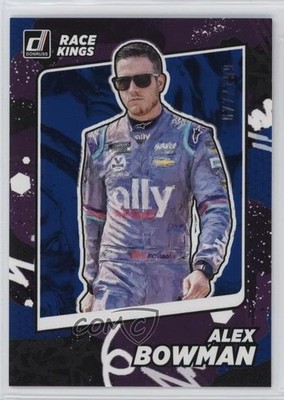 2022 Panini Donruss NASCAR Race Kings Navy Blue 77/199 Alex Bowman #23 4aw