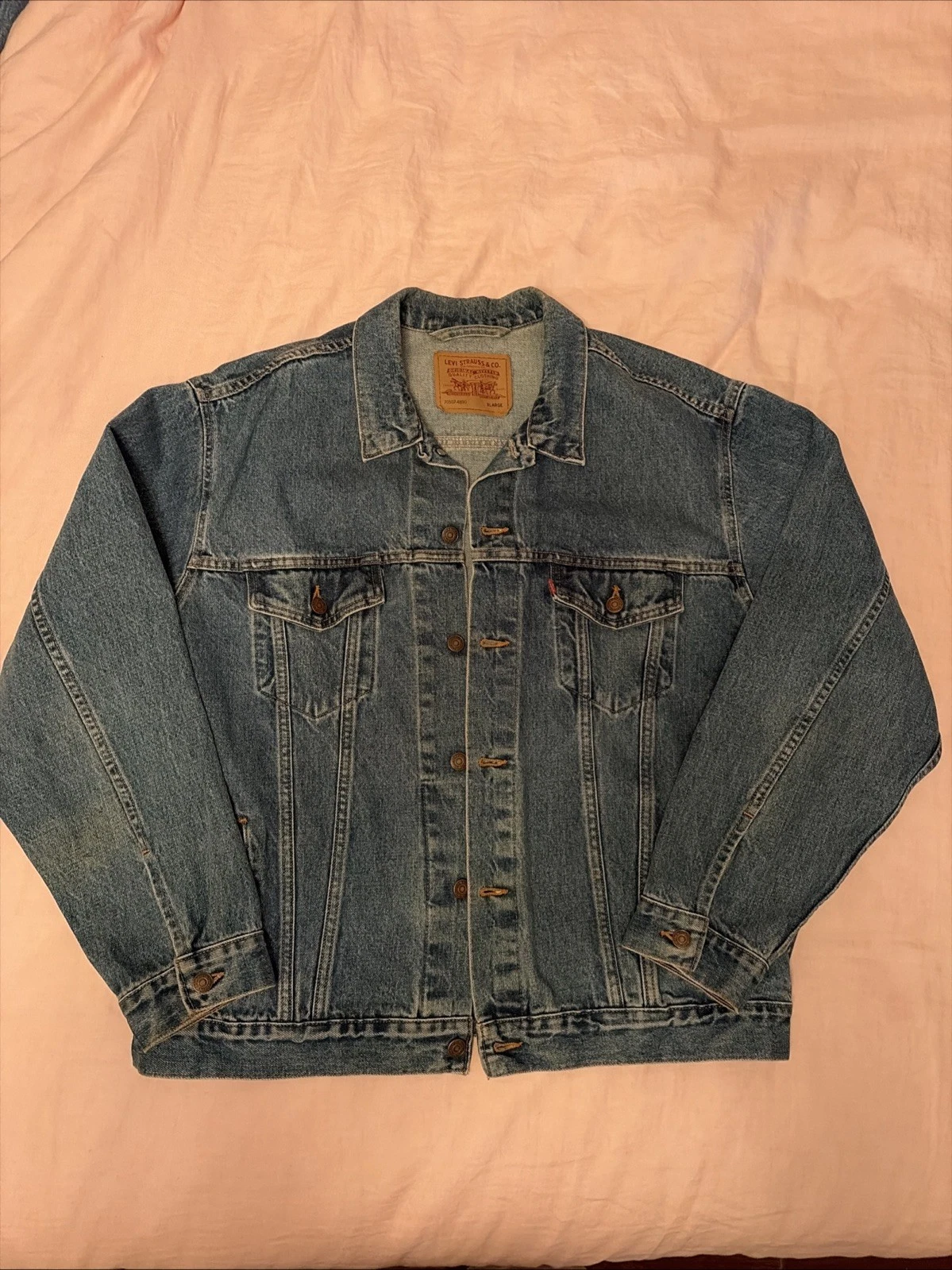 Levi’s Trucker Jean Jacket Made In USA Vintage X-Large