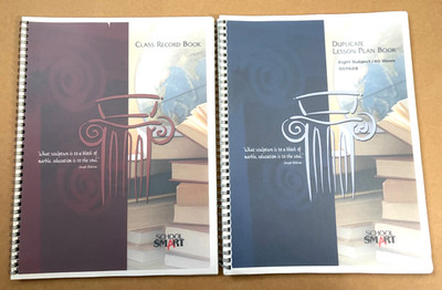 NEW School Smart Teacher Bundle:  Class Record Book & Duplicate Lesson Plan Book