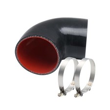 90 Degree elbow silicone coupler hose ID 3.5 inch, 4" I.D 3.5 inch with Clamps