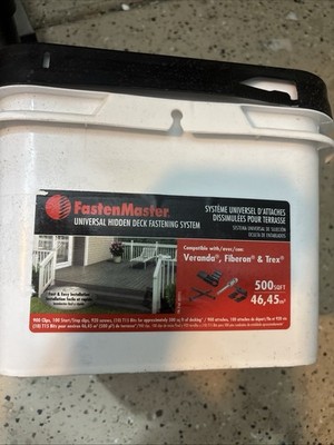 FastenMaster Universal Hidden Deck Fastening System 500 sq ft. FMTHDCLIP-500