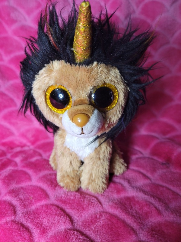 Ty Beanie Boos Ramsey The Unicorn Lion Plush Stuffed Animal 2021 7" with Tag