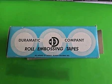 Ten 10 New Rolls 1/2" Blue Duramatic Embossing Tape
