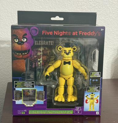 FNAF Five Nights at Freddy's Jazwares Golden Freddy Office Set 5
