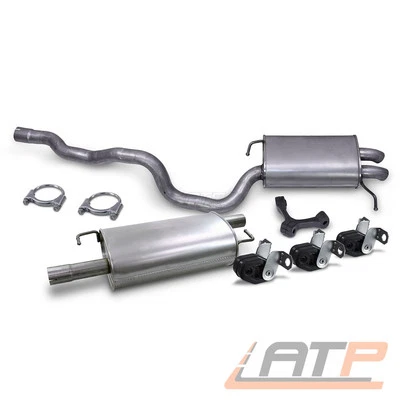 SCHALLDÄMPFER SET FÜR VW TRANSPORTER T5 BUS 2.0 2.5 TDI 4MOTION BJ 04-15 - Bild 1 von 4