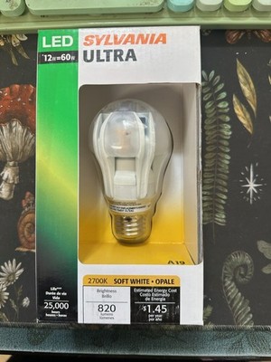 Sylvania Ultra LED 12W/60W A19 827 Soft White Dimmable Medium Base Bulb (2 PACK)