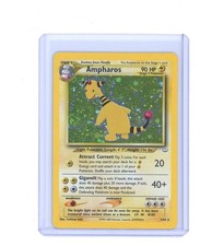2001 Neo Revelation Ampharos 1/64 Rare Holo Pokemon Card MP