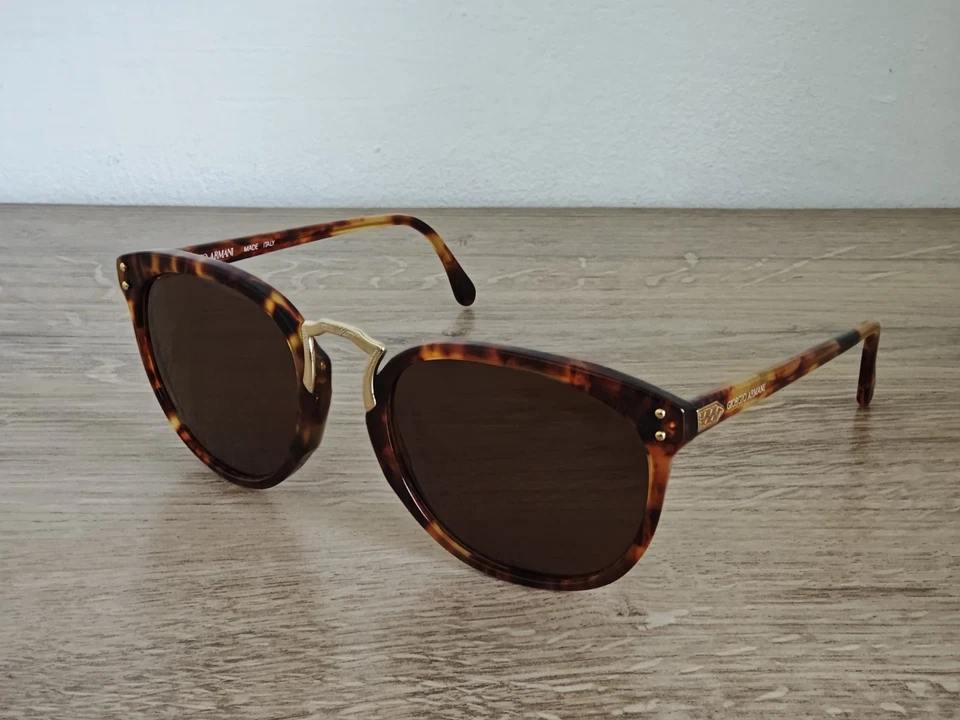 Vintage Giorgio Armani 915 054 Tortoiseshell Sunglasses Made in Italy - c. 1980s - Bild 2 von 4