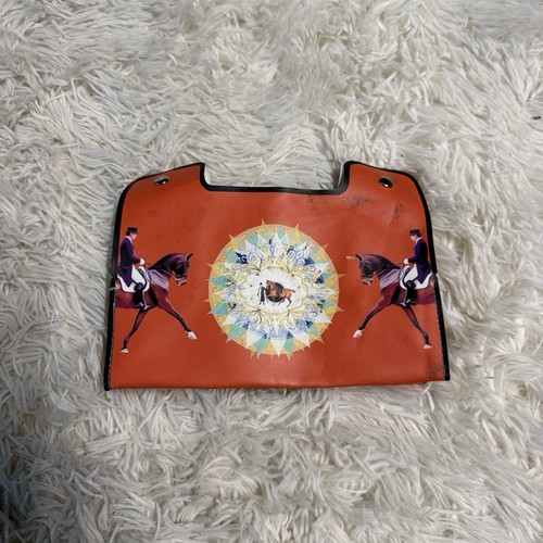 Orange Horseback Riding Equestrian Dressage Wallet Accessory Bag