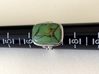 Vintage Sterling Silver 925 Green Variscite Ring – Spiderweb Matrix – Size 7 — photo 5