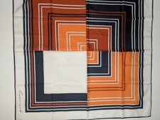 Vintage Leonard Paris Silk Scarf Geometric Sq...