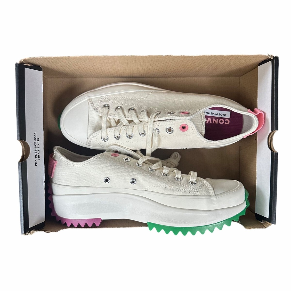 ❤️Converse Run Star Hike Ox Platform Men\'s Shoes Sz 6 Color Pop Sneaker A14271C Converse Run Star Hike Platform Low Color Pop - Park Red W  main image 4