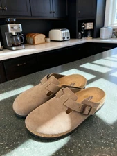 Birkenstock Boston Soft Footbed Unisex Clogs - Taupe