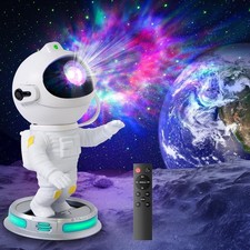 Astronaut Galaxy Projector Starry Sky Night Light with Nebula, Remote Control...