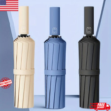1PC 24-Bone Reinforced Windproof Umbrella   UV Protection Business  Travel