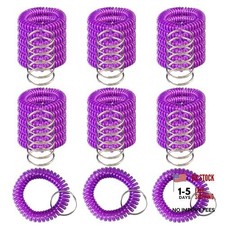 36 Pack Spring Spiral Wrist Coil Key Chain, W...