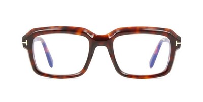 Tom Ford TF5888-B 054 Dark Havana Bold Square Plastic Eyeglasses Frame 54-20-145